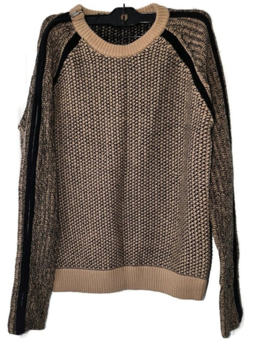 BARBARA BUI Beige Wool Sweater Sleeve Zipper